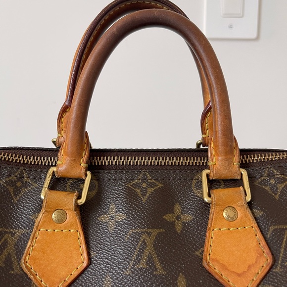 LOUIS VUITTON VINTAGE SPEEDY MONOGRAM 25 - Picture 4 of 12